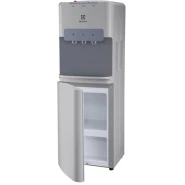 Electrolux Top Loading Water Dispenser, 3 Taps (Hot, Cold & Normal), UltimateHome 300 With Bottom Fridge And Cabinet EQACF1SXSG - Silver