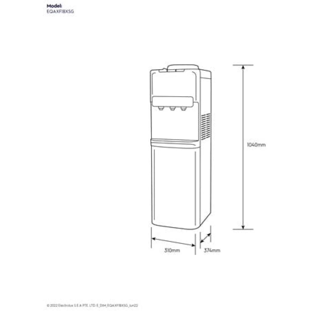 Electrolux UltimateHome 700 3-Taps Bottom Loading Water Dispenser With Child Lock Safety EQAXF1BXSG - Silver