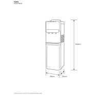 Electrolux UltimateHome 700 3-Taps Bottom Loading Water Dispenser With Child Lock Safety EQAXF1BXSG - Silver