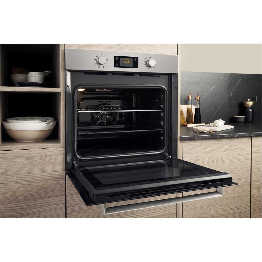 Ariston 71 - Litres Built-In Oven With Fan FA3 841 H IX A - 11 Progams, A Built-in Electric Oven With Self Cleaning Function, Stainless Steel - Italy