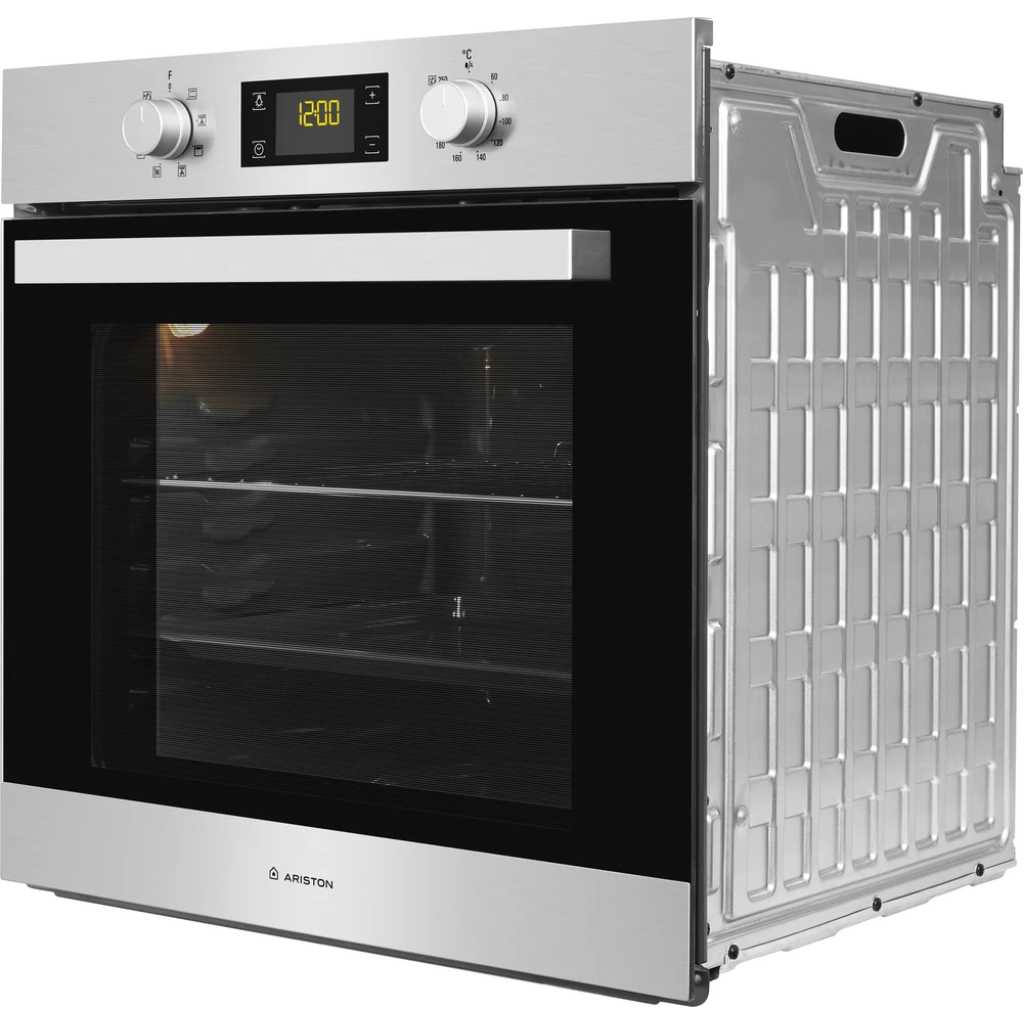 Ariston 71 - Litres Built-In Oven With Fan FA3 841 H IX A - 11 Progams, A Built-in Electric Oven With Self Cleaning Function, Stainless Steel - Italy