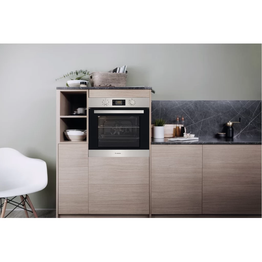 Ariston 71 – Litres Oven With Fan FA3 841 H IX A – 11 Progams, A Built-in Electric Oven With Self Cleaning Function, Stainless Steel – Italy Ariston Cookers, Ovens & Hoods TilyExpress 5