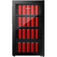 Hisense 94L Glass Door Beverage Cooler Refrigerator - Black