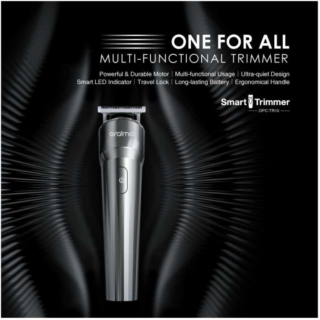 Oraimo SmartTrimmer Multi-functional Trimmer Hair Clipper With 4 Guided Combs OPC-TR10