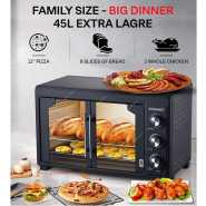 Sonashi French Electric Oven, STO-735F, 45 Ltrs, 2000W, Black Ovens TilyExpress