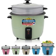 Sanford 1.5 Litre Rice Cooker Steamer Pot- Multi-colour .