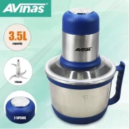 AVINAS 3.5L Electric Meat Grinder Bowl Food Meat & Vegetable Chopper Mincer- Blue.