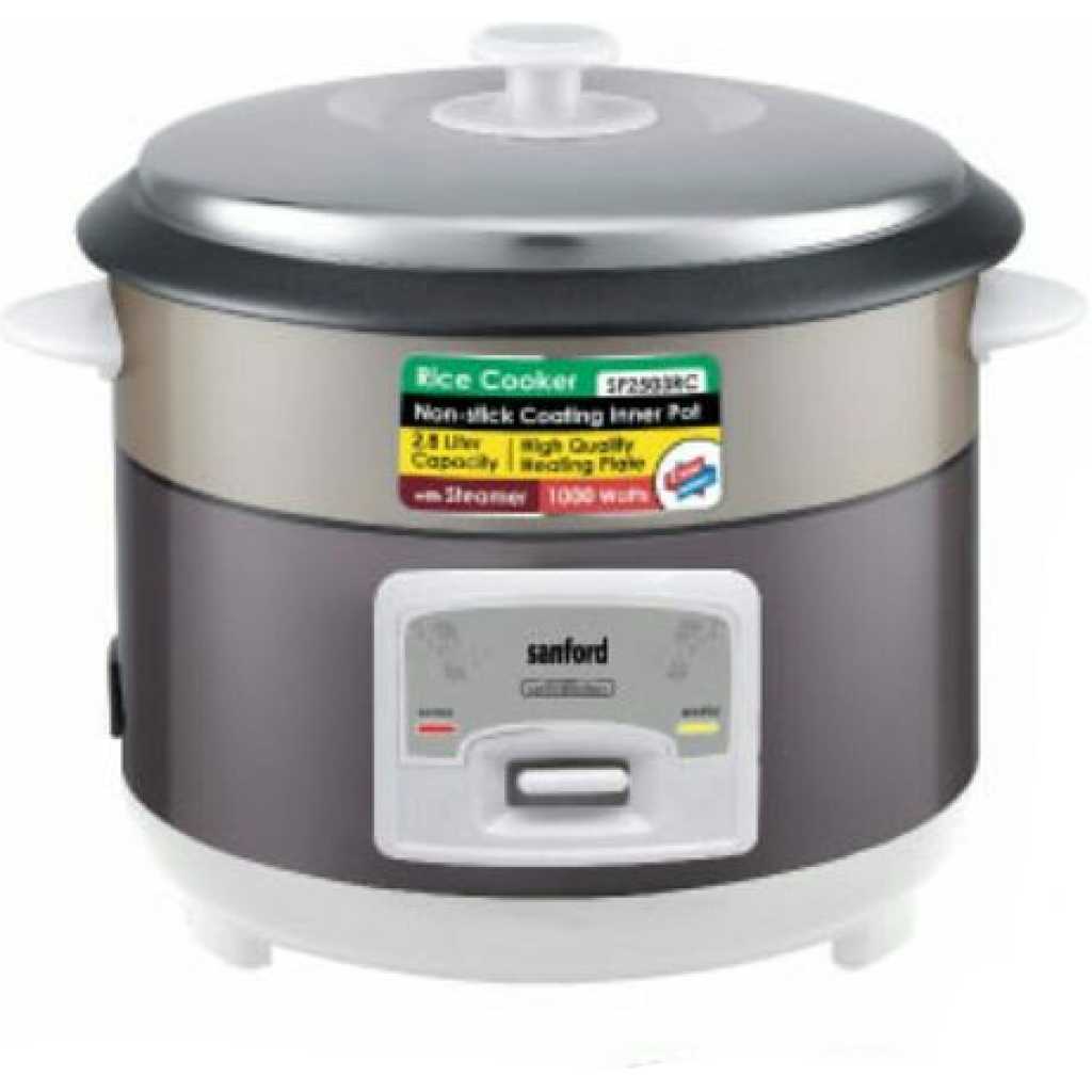 Sanford 2. 8Litre Rice Cooker Steamer Pot- Multi-colour .