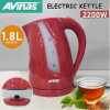 AVINAS 1.8L Automatic Switch Off Cordless Electric Kettle Stainless Steel Base Kitchen Office Water Heating Boiler- Red.