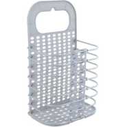 Collapsible Dirty Clothes Storage Basket Household Laundry Basket Sundries Toy Organizer Wall-Mounted- Grey.