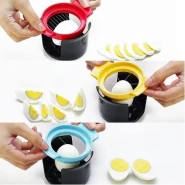 4 In1 Egg Slicer Cutter For Hard Boiled Eggs-Multi-colour.