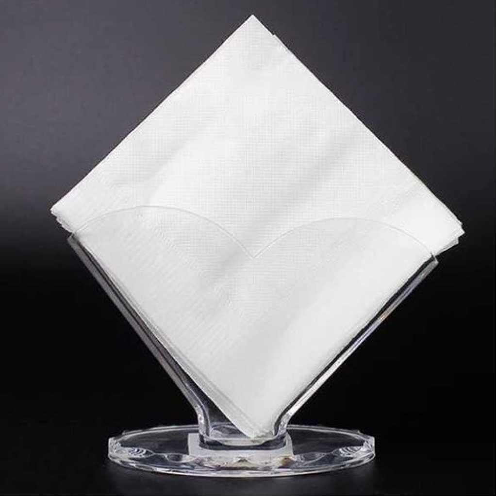 Saviet Napkin Holder Transparent Acrylic Box For Home Hotel Tissue Storage Rack- Clear.