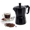 Stovetop Cafe Espresso Maker 6 Cup Moka Pot Percolator Coffee Maker Filter Kaapi- Black