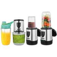 Sanford 5 In1Food Processor Chopper Mixer Coffee Grinder Blender Ice Crusher- Clear.