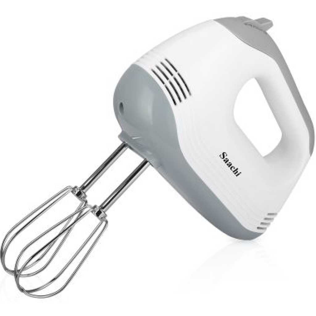 Saachi 7-Speed Hand Mixer Egg Beater - White.