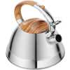 Kaisa Villa 3L Stovetop Teapot Stainless Steel Whistling Tea Kettle- Silver