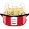 Sonifer Professional Oil Hot Plate Multifunctional Electric Mini Popcorn Maker Machine - Red