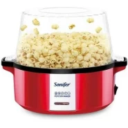 Sonifer Professional Oil Hot Plate Multifunctional Electric Mini Popcorn Maker Machine - Red