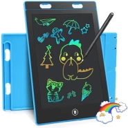 10 Inch LCD Writing Tablet Drawing Pads For Kids Colorful Lines Doodle Scribble Boards Educational Toys - Black.