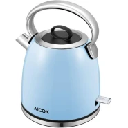 Aicok Steel Fast Heating Temperature Adjustable Electric Kettle -Blue.