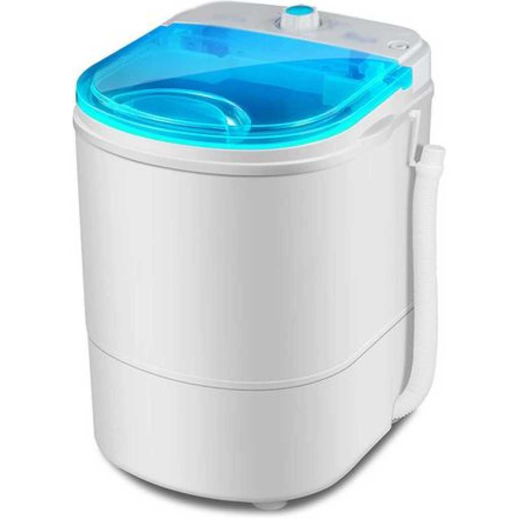 4.5Kg Portable Washing Mini Single Tube Laundry Machine,semi-Automatic Mini Washer - White