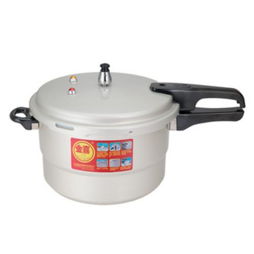 26CM 9L Aluminum Pressure Cooker With Steamer - Silver