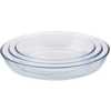 Pyrex 3 Piece Round Glass Bakeware Set-Colorless