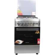 Blueflame Full Gas Cooker 60 by 60 cm S6040GRFP With Gas Oven - Inox