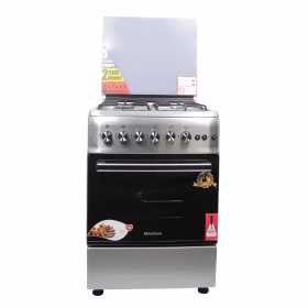 Blueflame Full Gas Cooker 60 by 60 cm S6040GRFP With Gas Oven - Inox