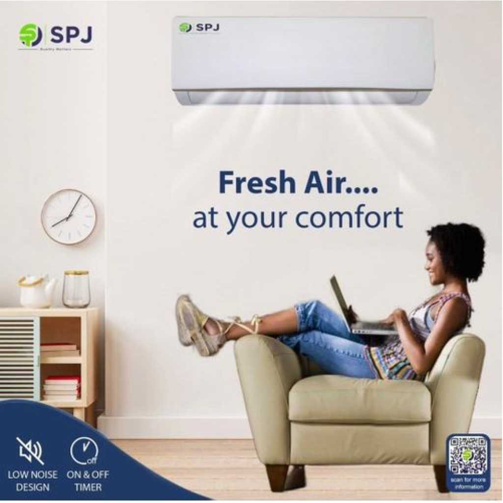 SPJ 9000 BTU Wall Split Air Conditioner R410a - White