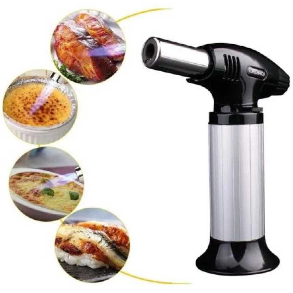 Multi Functional Torch Portable Culinary Torch Lighter / Butane Burner Flame Thrower- Multi-colour.