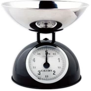 Retro Stainless Steel Mechanical Kitchen Weighing Scale Set - Black