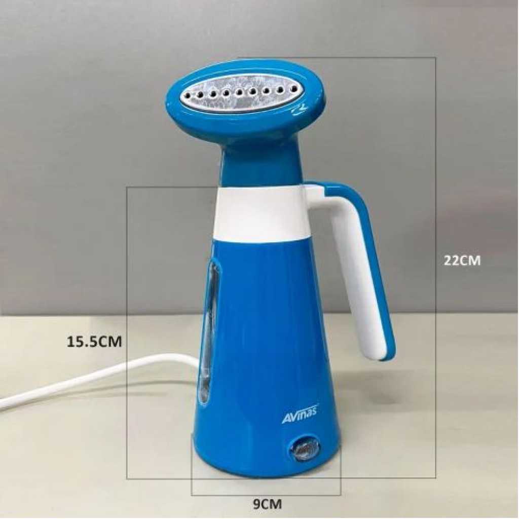 AVINAS Handheld Garment Steamer Portable Ironing Machine For Household Travel- Blue.