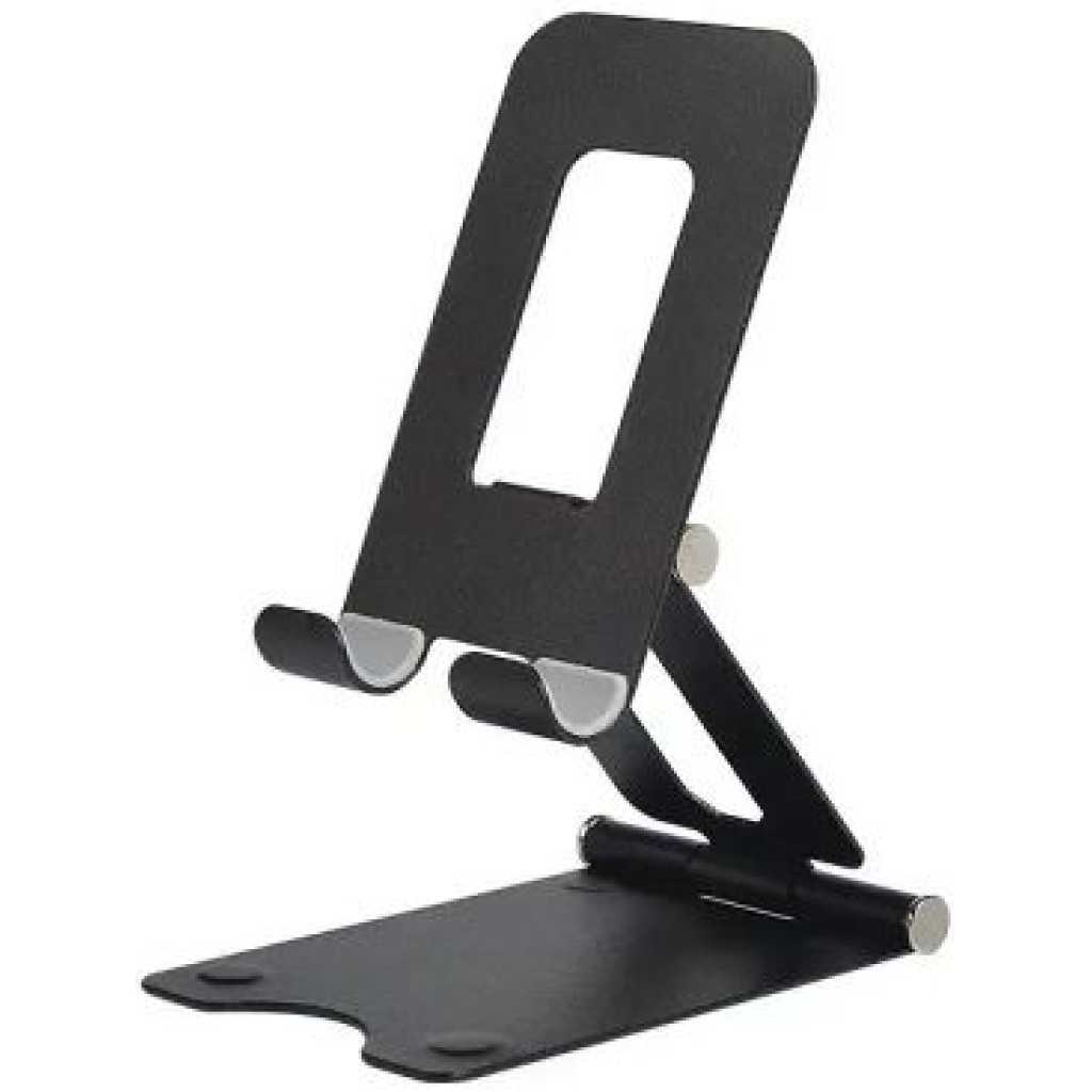 Foldable Rotating Metallic Desktop Phone Stand Tablet Display – Black. Handlebar Accessories TilyExpress 6