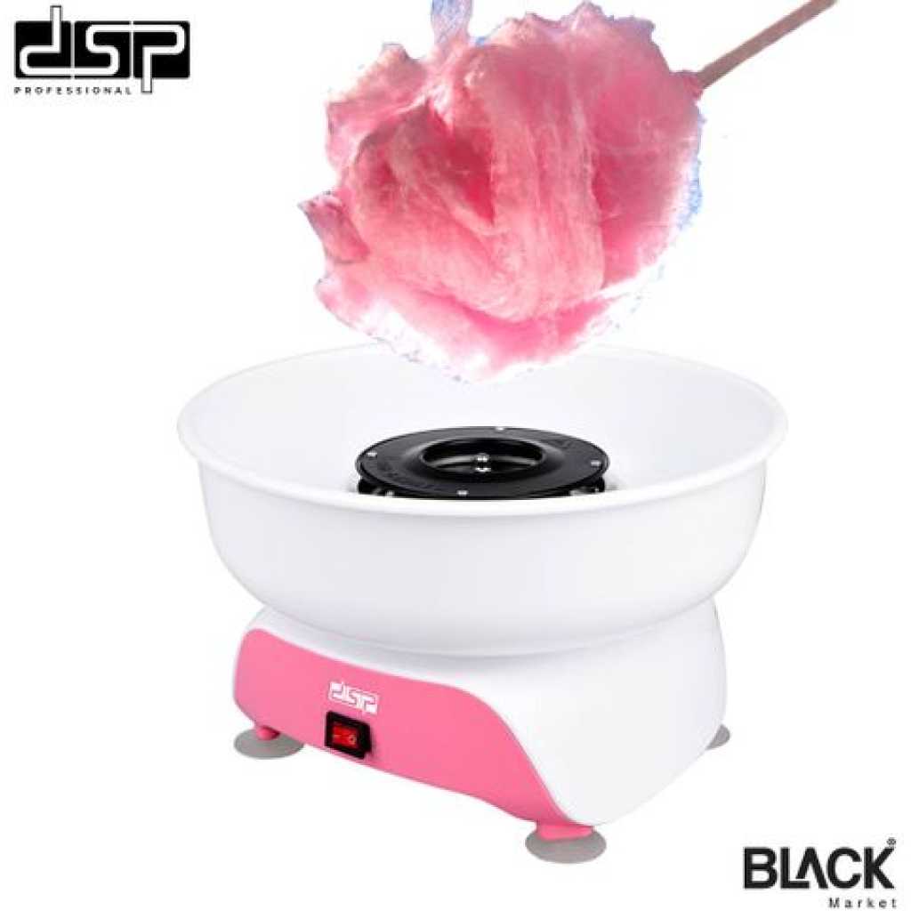 Electric Cotton Candy Maker DIY Machine Kids Candy Floss Snack Maker Boiler- White.