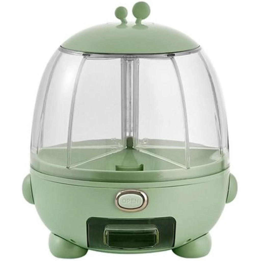Rotating Food Dispenser – Cereal Containers Storage Airtight – 360° Rotatable Easy Control Dry Food Storage Box For Rice, Beans, Grains, Laundry Scent Beads- Green. Food Savers & Storage Containers TilyExpress 3