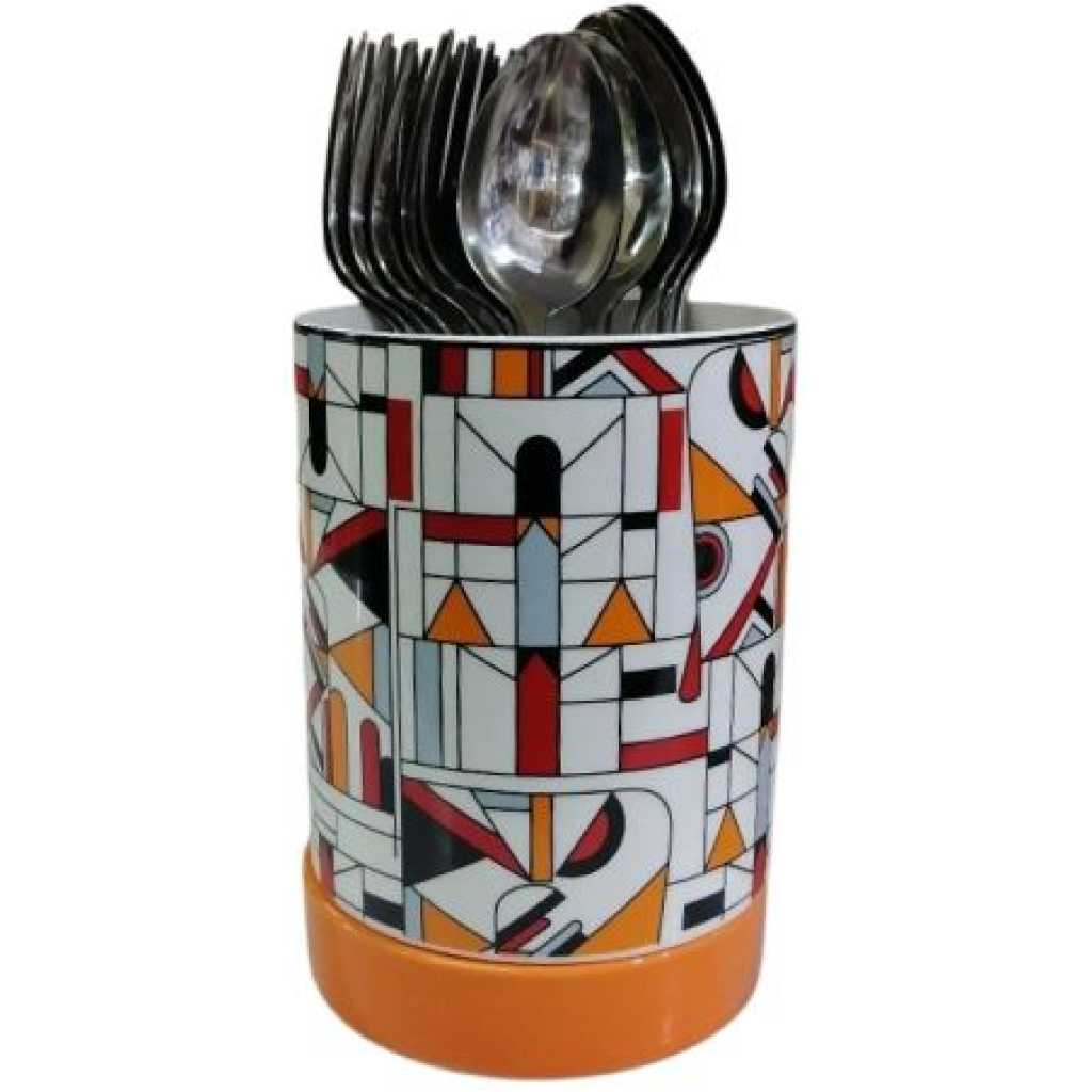 Utensil Holder Basket Drying Rack Draining Cutlery Cage Organizer Spoon Forks Box -Multi-colour