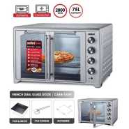 Sanford 75 Litres Double Glass Door Electric Oven Grill Toaster – Grey Microwave Ovens TilyExpress