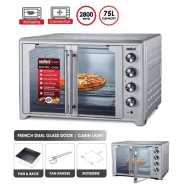 Sanford 75 Litres Double Glass Door Electric Oven Grill Toaster - Grey