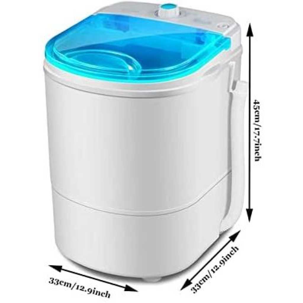 4.5Kg Portable Washing Mini Single Tube Laundry Machine,semi-Automatic Mini Washer - White