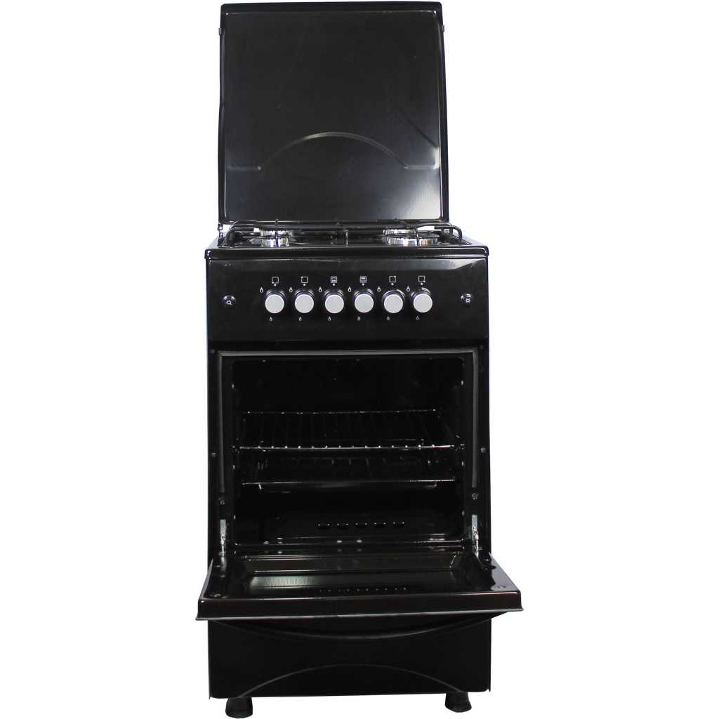 Blueflame Cooker Full Gas C5040G – B 50cm By 50 cm, 4 Gas Burners, Gas Oven, Auto Ignition - Black