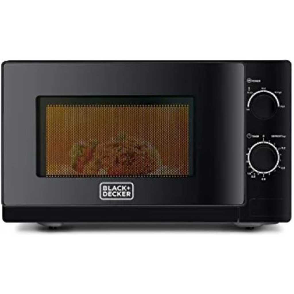 Black & Decker 20 Litres Microwave Oven- Black