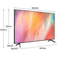 Samsung 43 Inch 4K UHD Smart LED TV with Built-in Receiver and Remote Control, Black - UA43AU7000