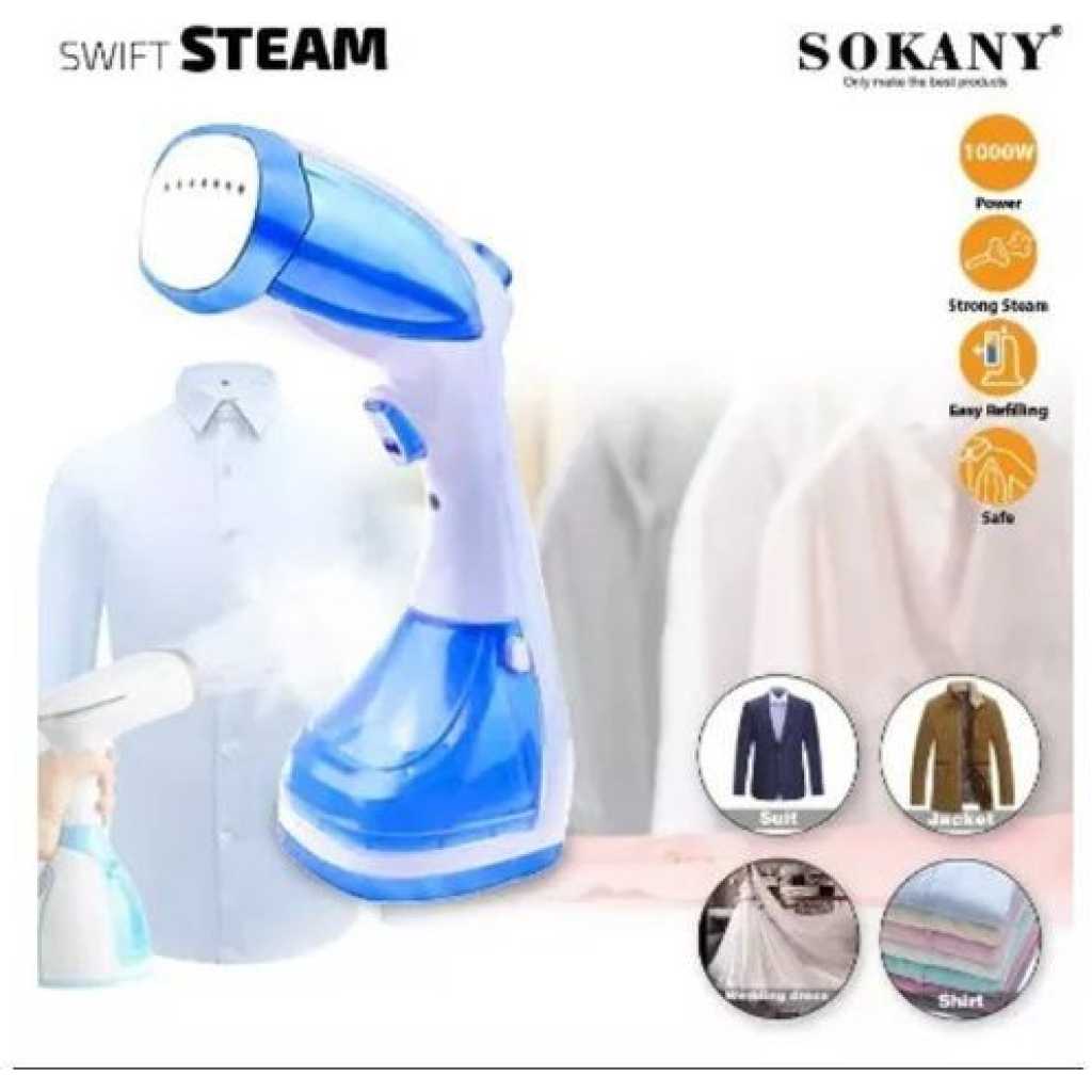 Sokany Portable Garment steamer Clothes Iron - White