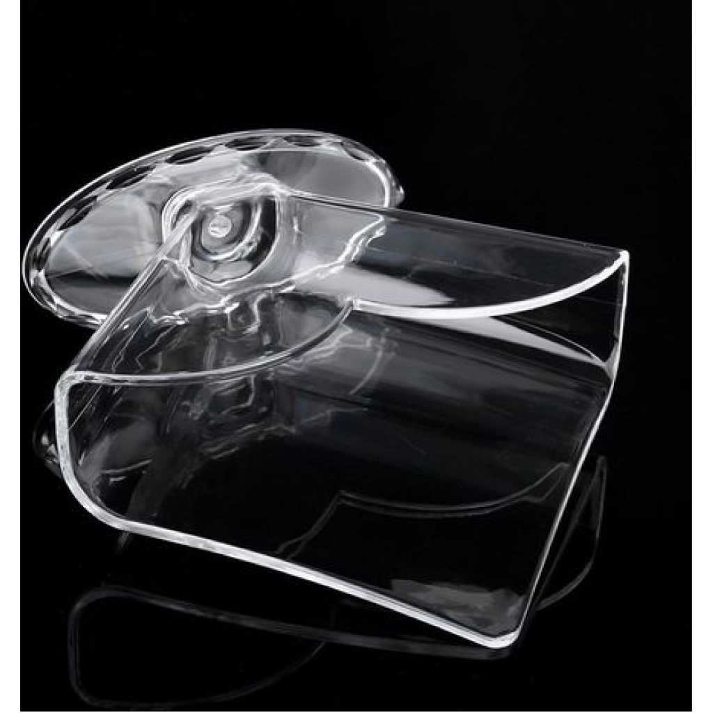 Saviet Napkin Holder Transparent Acrylic Box For Home Hotel Tissue Storage Rack- Clear.