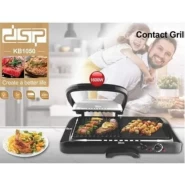 Dsp 2 In1 IElectric Grill Portable Nonstick Barbecue Press Machine - Black.