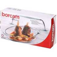 Borcam Oval Casserole Dish With Heat Resistant Oven Microwave Safety - Clear