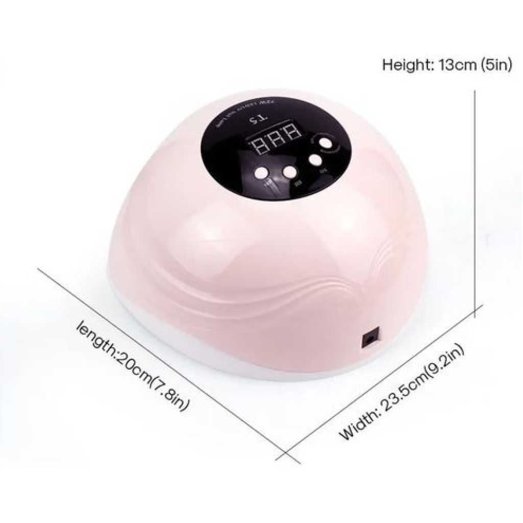 UV Lamp LED Nail Polish Dryer Lamp Gel Machine For Manicure & Pedicure With Infrared Sensor -Pink