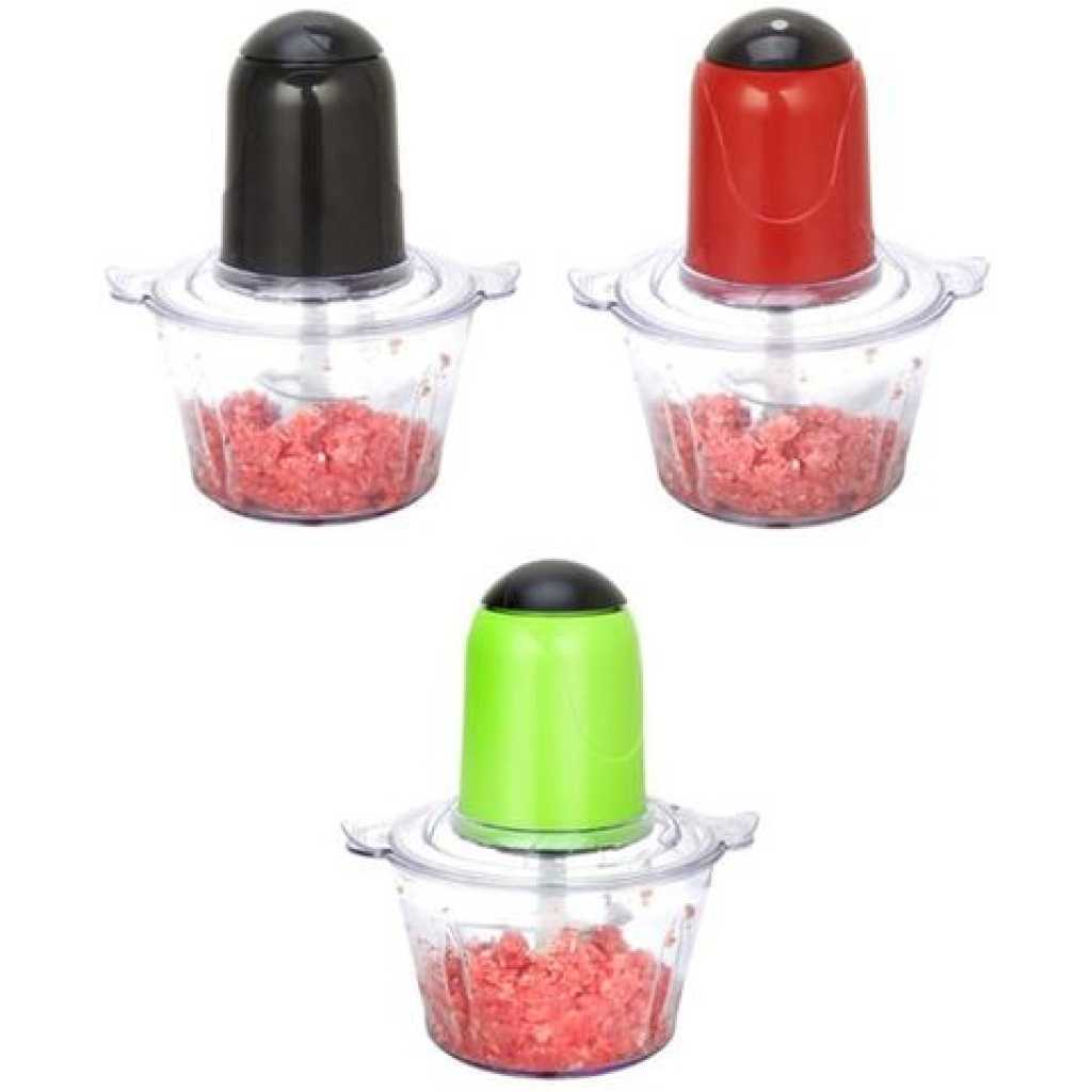 Electric Chopper Meat Grinder Food Processor Multifunctional Blender- Clear.