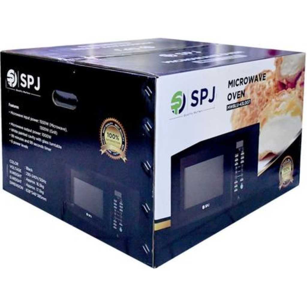 SPJ 43 Liters Digital Microwave With Grill - Black